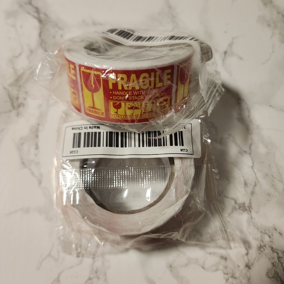 ♥️ 5x25 / 500 Thank fragile handle with care stickers - Picture 4 of 4